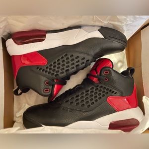(NEW) Air Jordan 60 plus high top, size 8.5 (Men’s) Black/White/Gym Red= $120